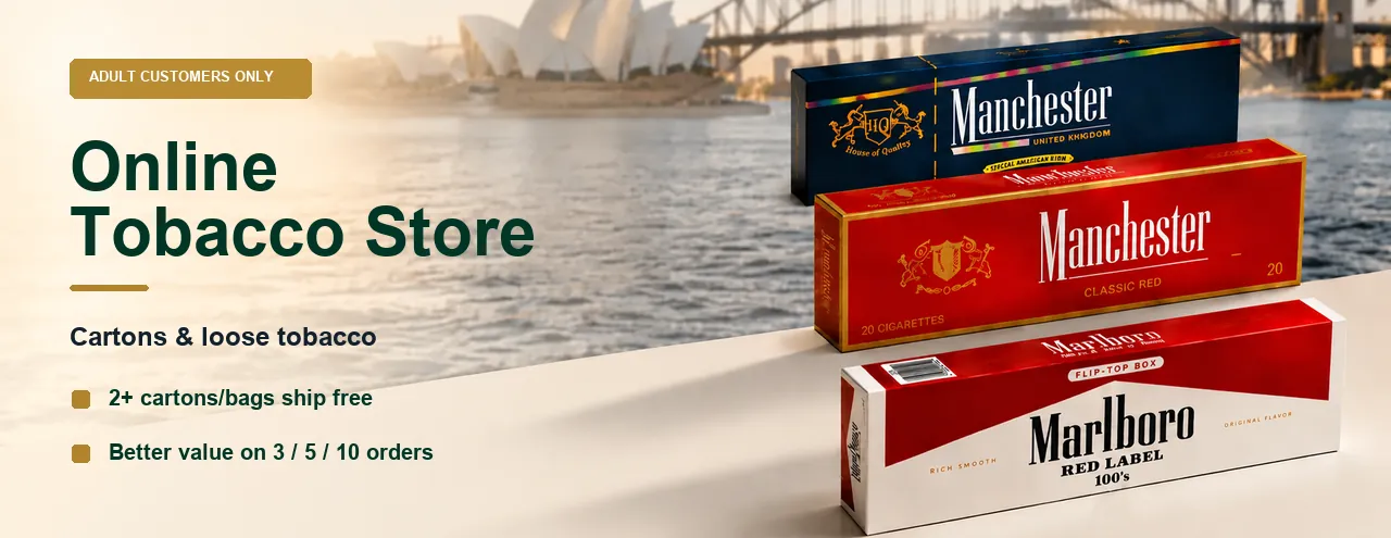 OZ Tobacco online store with Sydney dispatch, tracked delivery and best selling cartons